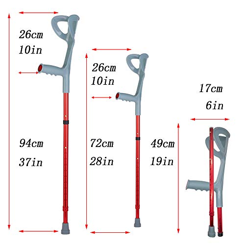 Ergonomic Foldable Forearm Crutch for Seniors
