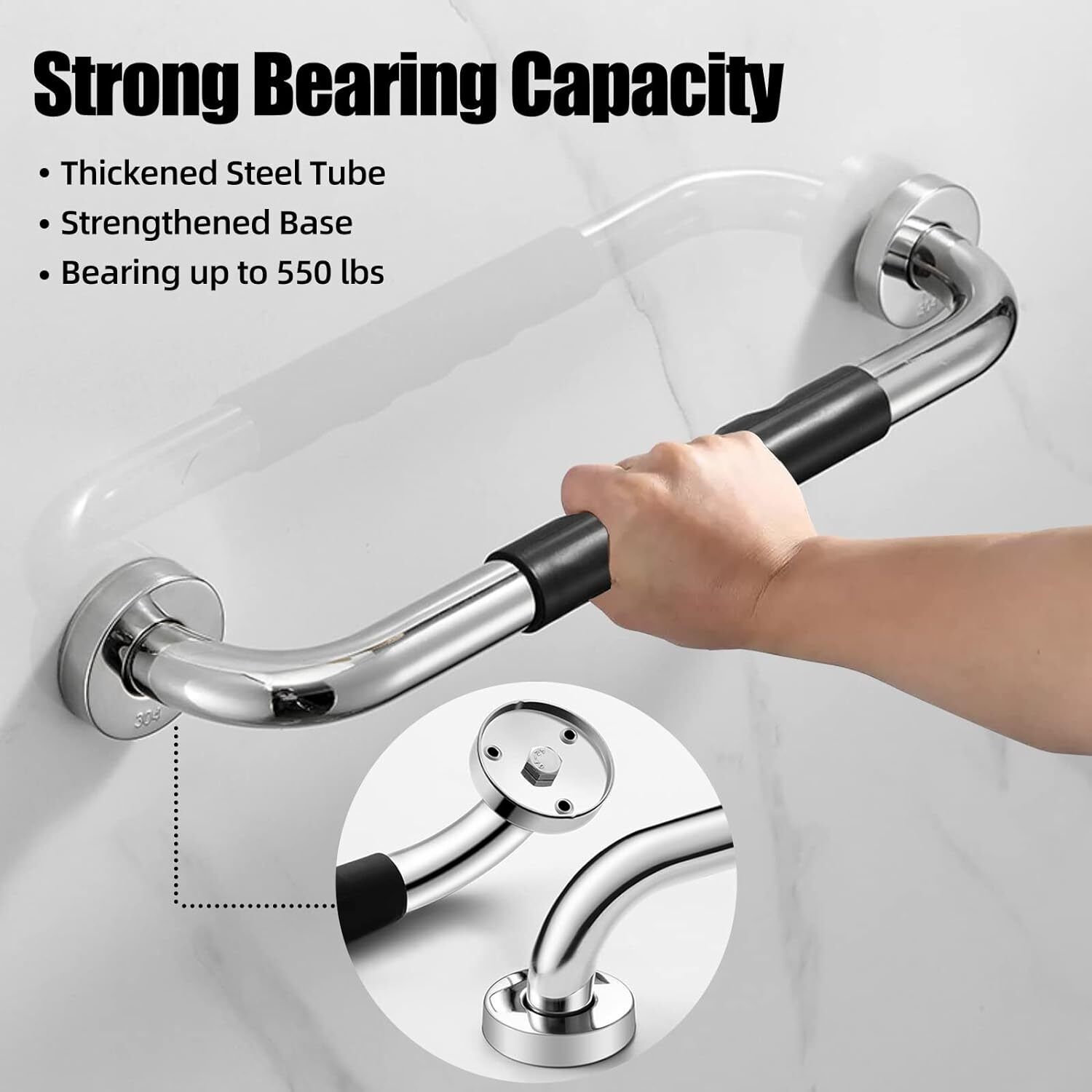 2 Elderly Bathroom Shower Grab Bars, 16