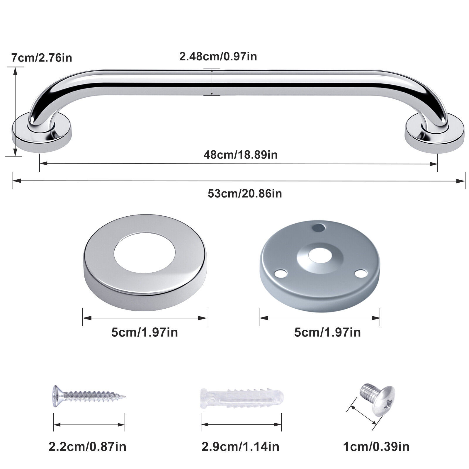 Senior Shower Grab Bar: Safe Bathroom Handle, 12/16/20