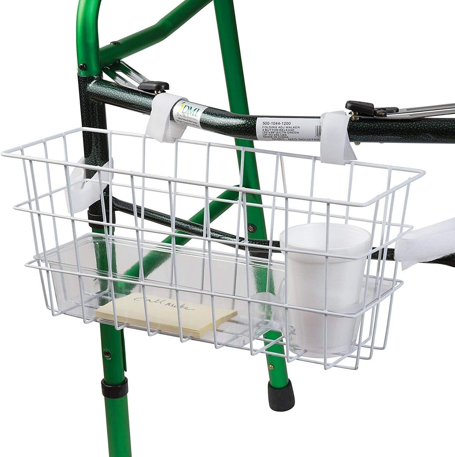 Elderly Walker Basket with Tray and Cup Holder