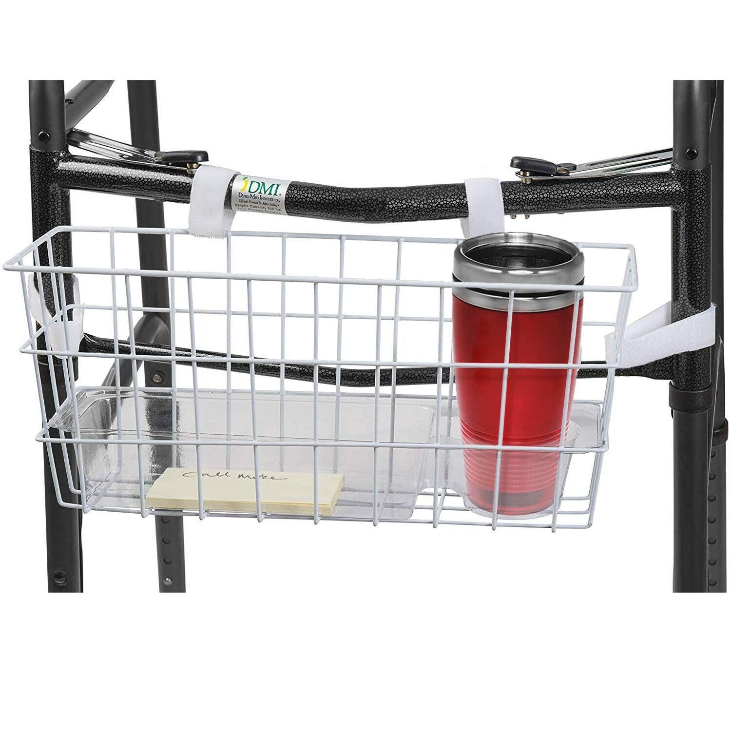 Elderly Walker Basket with Tray and Cup Holder
