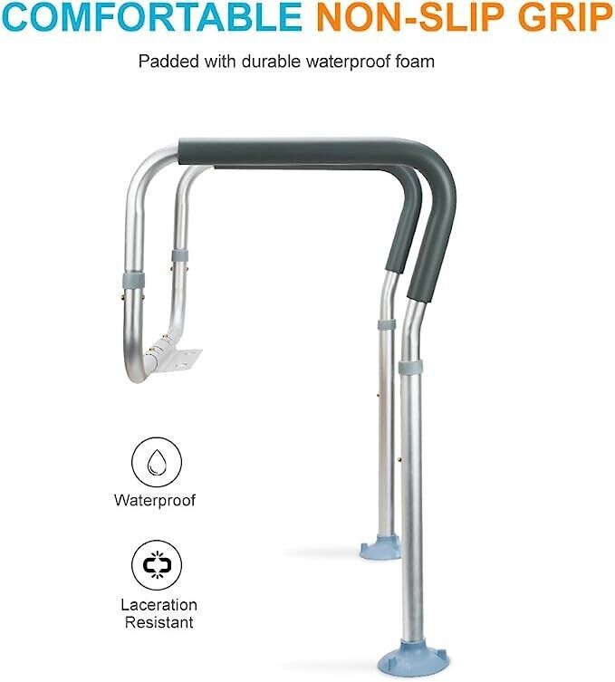 OasisSpace Medical Toilet Rail for Senior Citizens