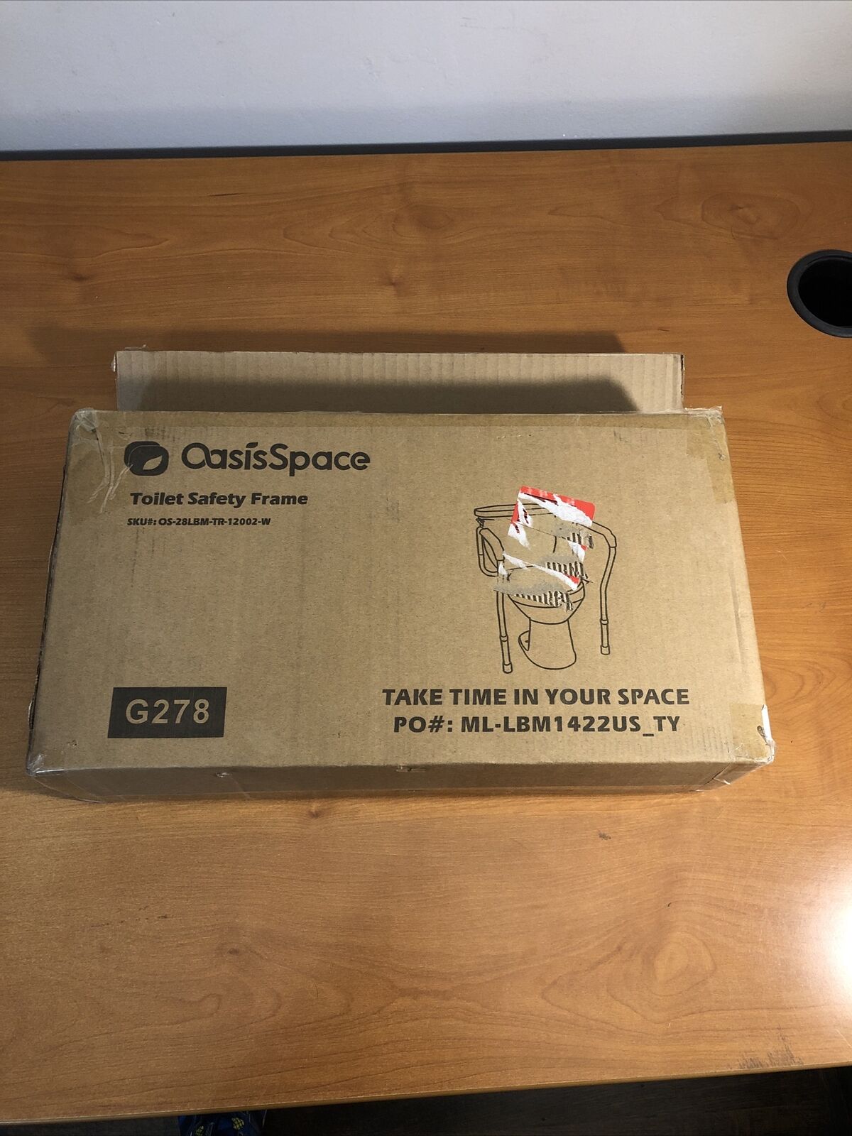 OasisSpace Medical Toilet Rail for Senior Citizens
