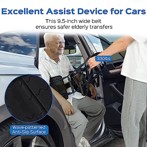 Senior Care Transfer Sling: 10-Handle Mobility Belt