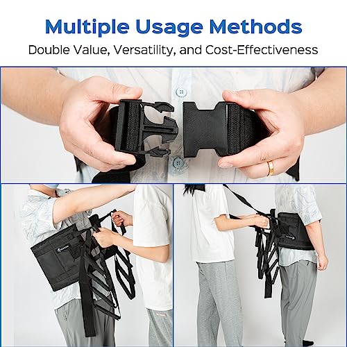 Senior Care Transfer Sling: 10-Handle Mobility Belt