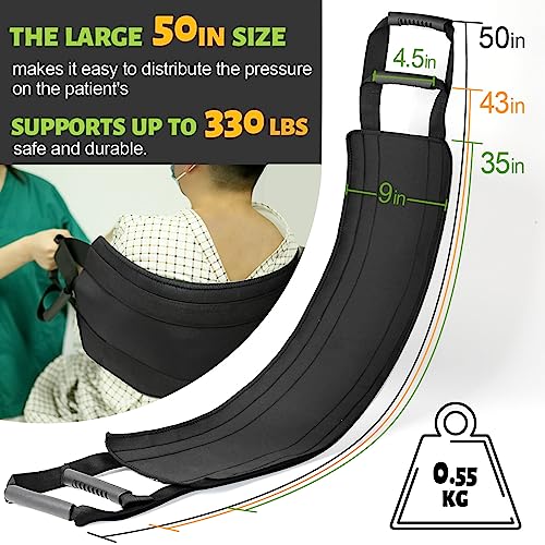 50Inch Non-Slip Transfer Sling with Padded Handles
