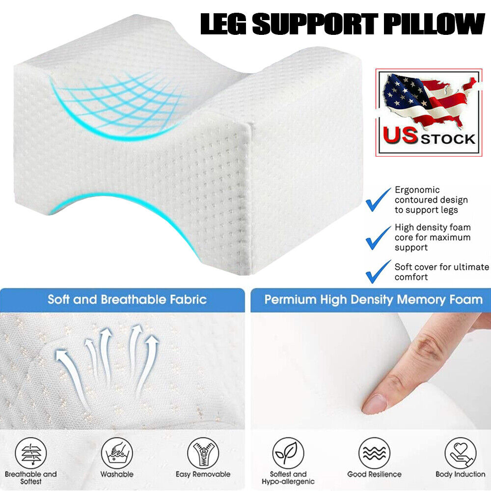 Memory Foam Knee Pillow for Senior Side Sleepers
