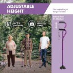 GPTCAMP G1 Walking Cane for Women and Men, Sleek, Foldable, Collapsible, Lightweight and Sturdy Walking Stick with Comfortable T Handles