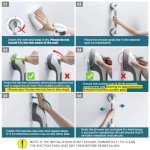 16 Inch Suction Cup Shower Grab Bar for Seniors