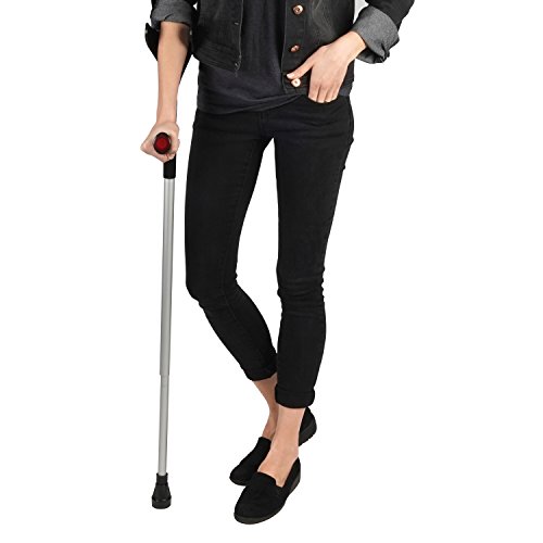 Aluminum Forearm Crutch for Seniors - Black