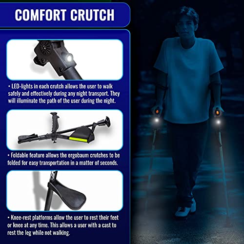 Ergobaum 7G: Adjustable Forearm Crutches for Seniors