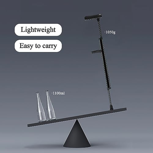 Sturdy Adjustable 2-in-1 Crutches for Seniors (2 Pack)