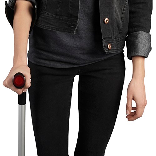 Aluminum Forearm Crutch for Seniors - Black