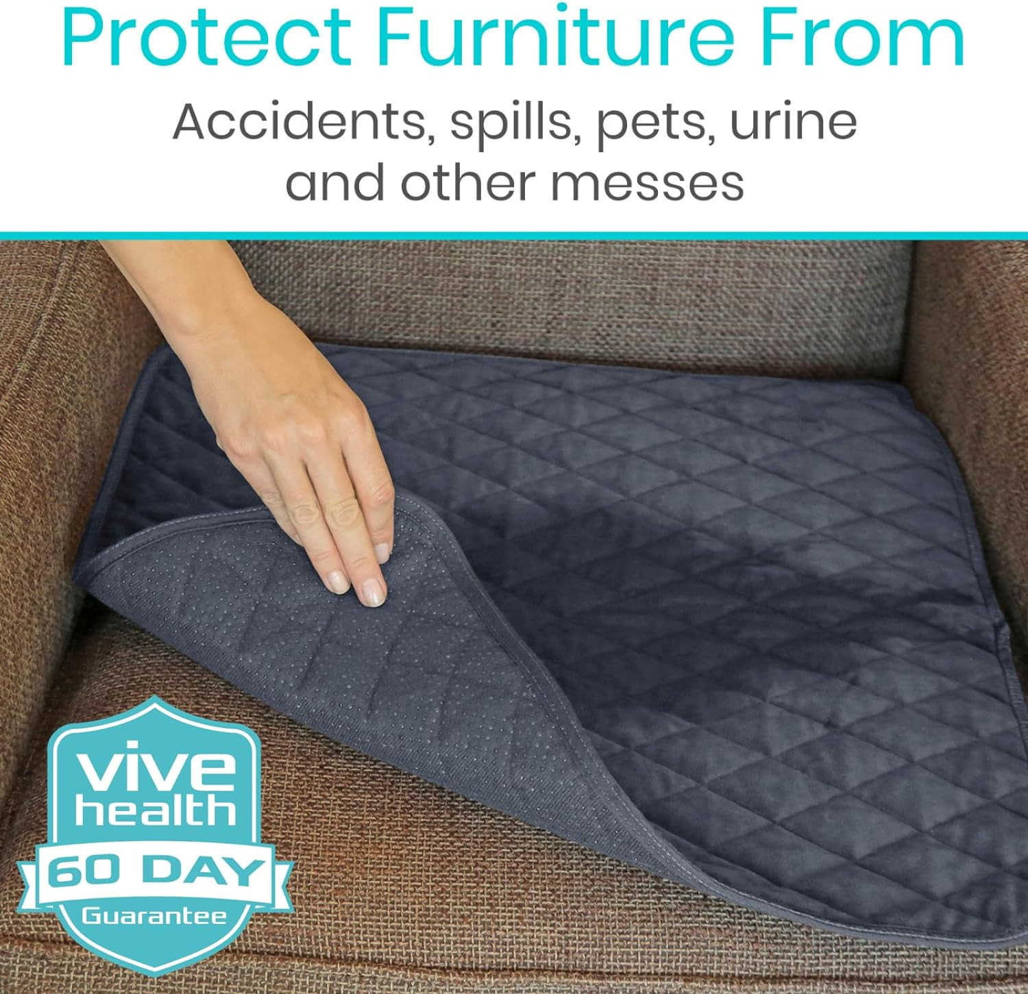 Senior Incontinence Chair Pads - Waterproof & Reusable