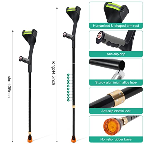 Adjustable Forearm Crutches for Senior Citizens