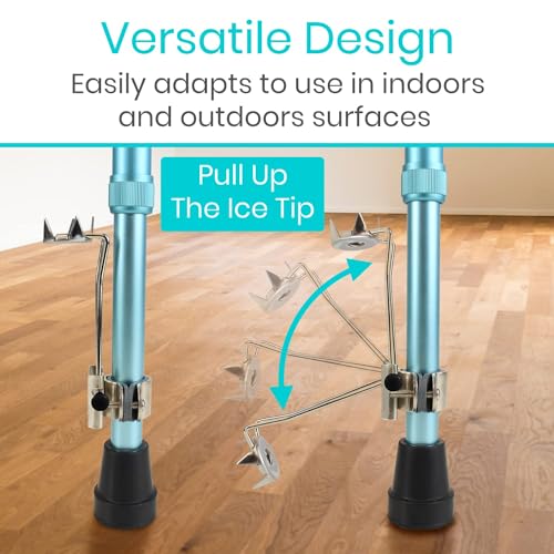 4-Prong Senior Cane Tips for Winter Safety