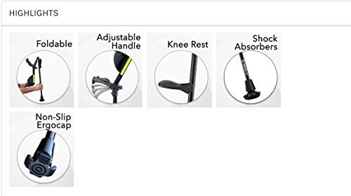 Ergobaum 7G: Adjustable Forearm Crutches for Seniors