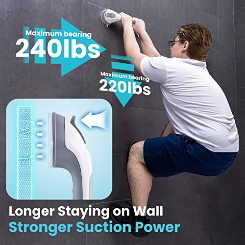 16 Inch Suction Cup Shower Grab Bar for Seniors