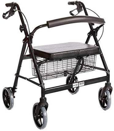 Heavy Duty Rollator Walker for Seniors, 400LB Capacity