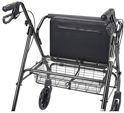 Heavy Duty Rollator Walker for Seniors, 400LB Capacity