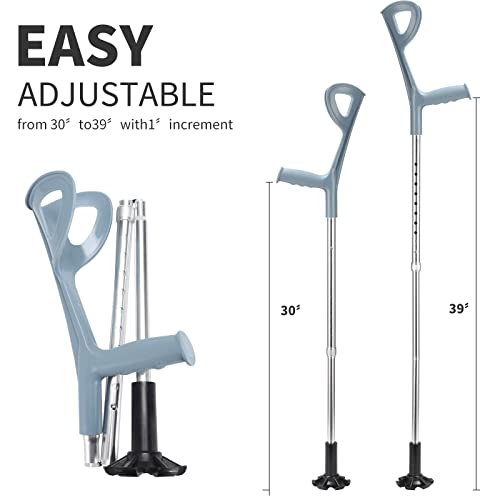 Foldable Ergonomic Forearm Crutch for Elderly