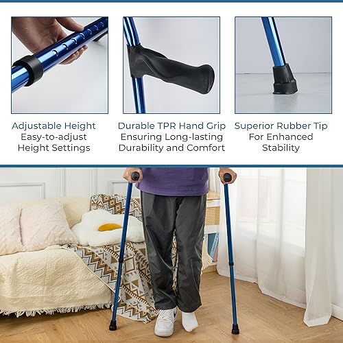 Comfortable Forearm Crutches for Seniors