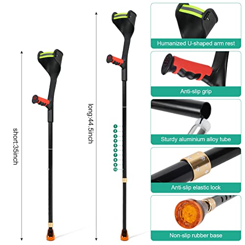 Adjustable Lightweight Forearm Crutches for Senior Citizens