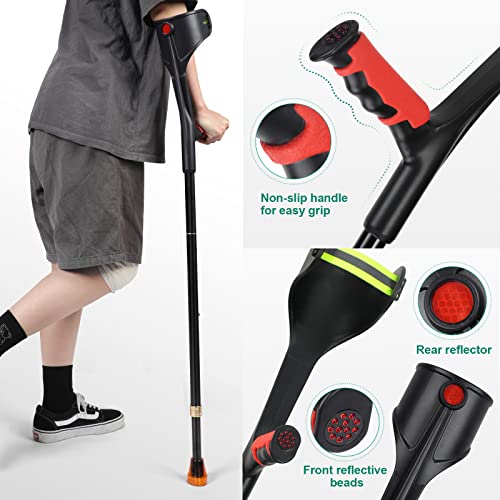 Adjustable Lightweight Forearm Crutches for Senior Citizens