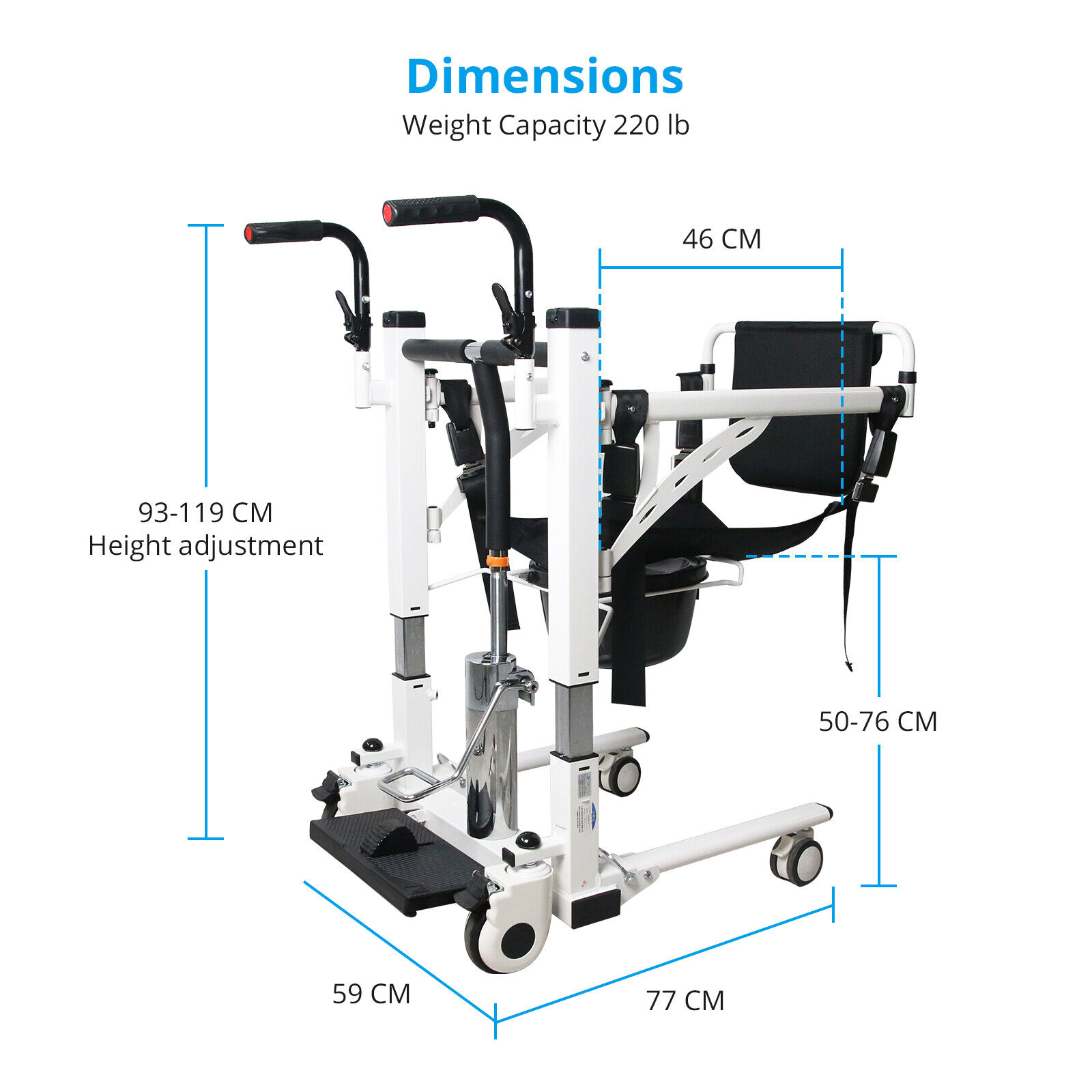Home Patient Lift Wheelchair for Elderly