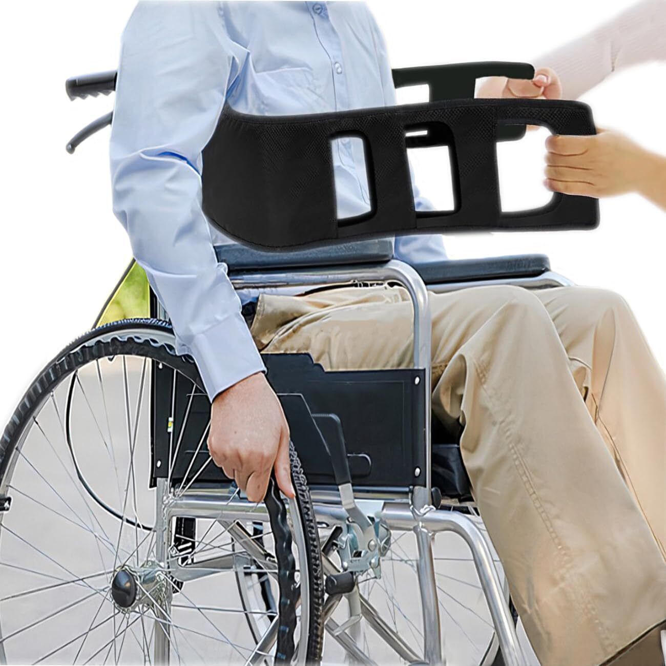 Black Transfer Nursing Sling for Elderly