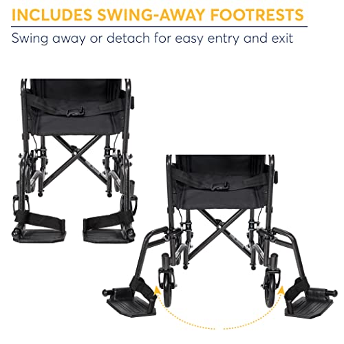 Drive Medical Lightweight Folding Transport Wheelchair