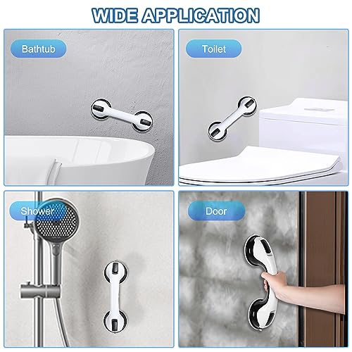 12" Strong Suction Shower Grab Bars - 2 Pack