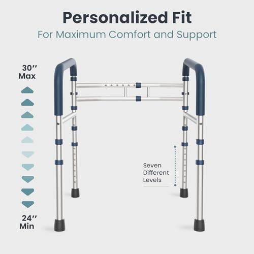 Senior Toilet Safety Rails: Adjustable Rails & Handles