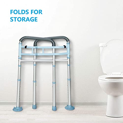 Adjustable Stand Alone Toilet Safety Rail for Senior Citizens