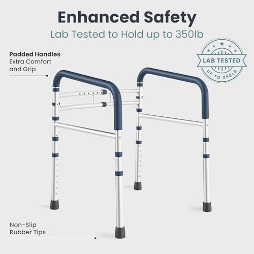 Senior Toilet Safety Rails: Adjustable Rails & Handles
