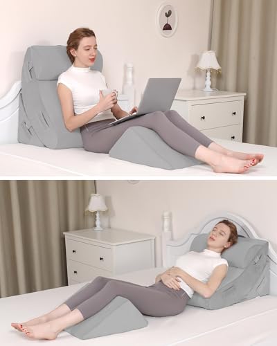 4pc Adjustable Orthopedic Bed Wedge Pillows - Senior Health