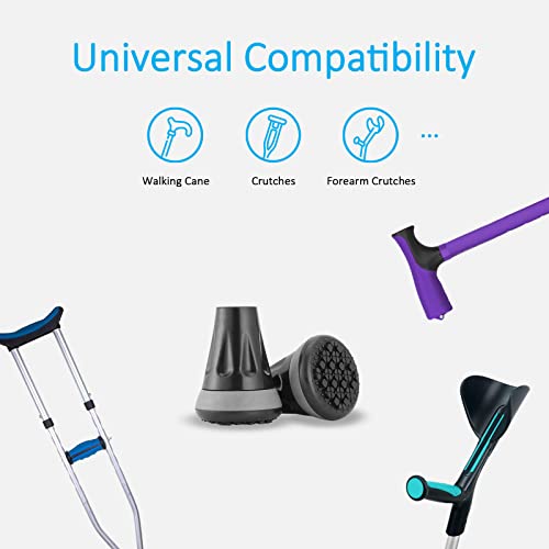 All Terrain Rubber Cane Tips - Pack of 2