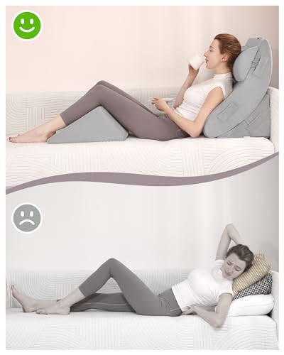 4pc Adjustable Orthopedic Bed Wedge Pillows - Senior Health