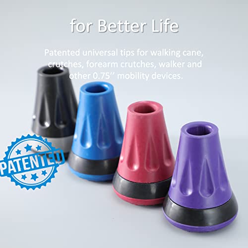 All Terrain Rubber Cane Tips - Pack of 2