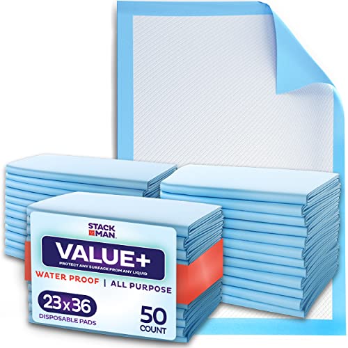 Disposable Underpads for Incontinence - 50-Pack