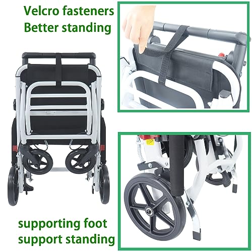 Super Lightweight Transport Wheelchair for Seniors