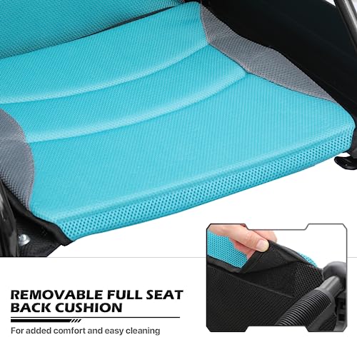 monicare Lightweight Wheelchair with Swing-Away Footrests 17.5" Seat