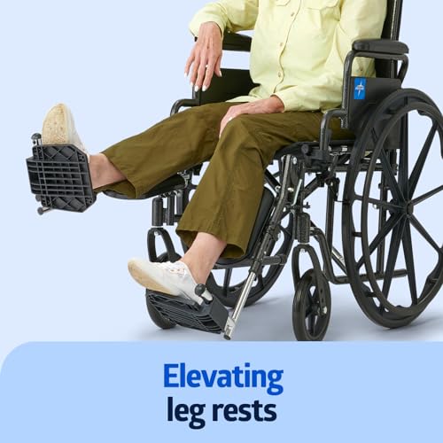 Lightweight Wheelchair for Senior Adults; Swing-Back Arms, Elevating Leg Rests
