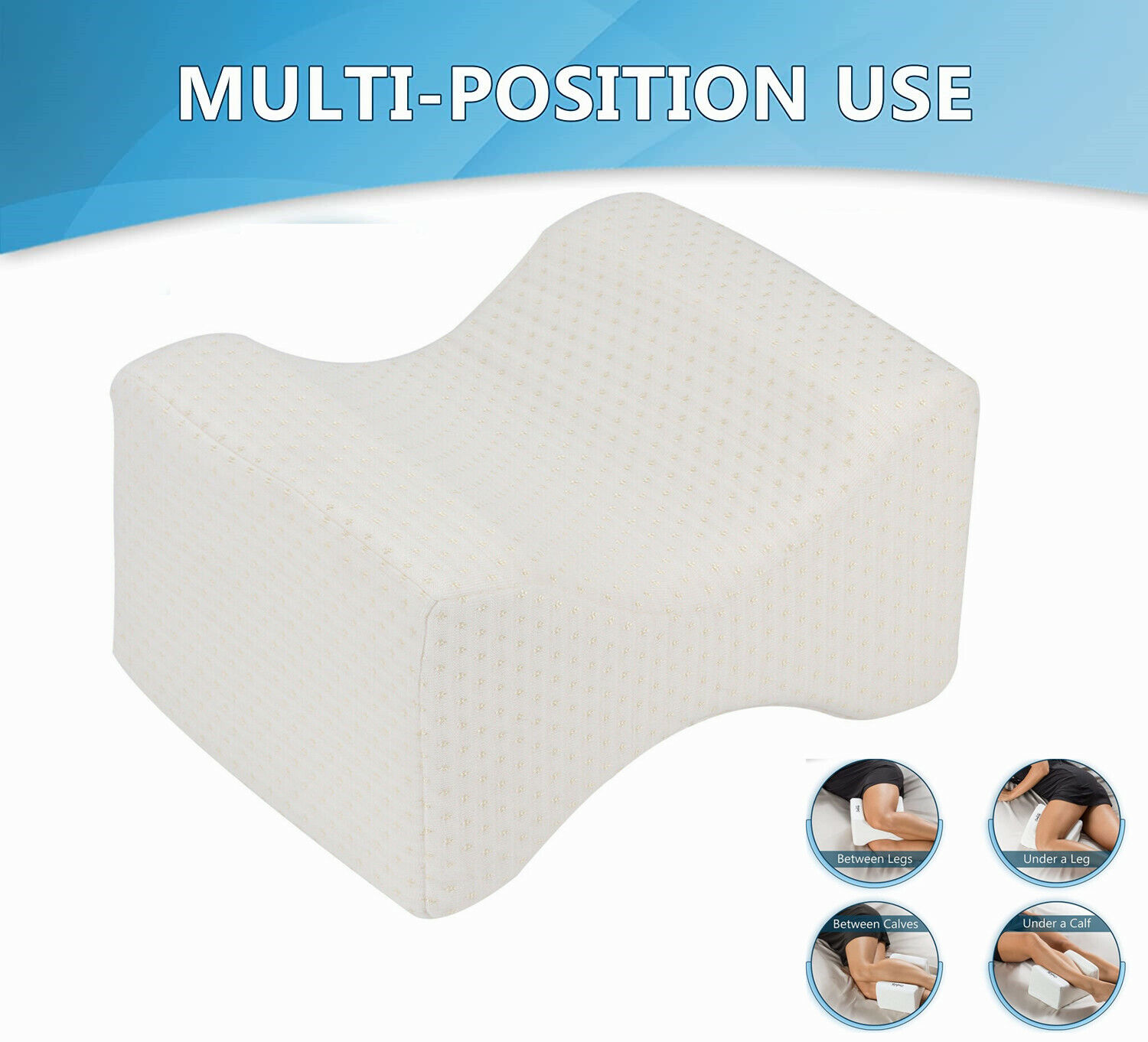 Orthopedic Knee Pillow for Side Sleepers - Cushy Form