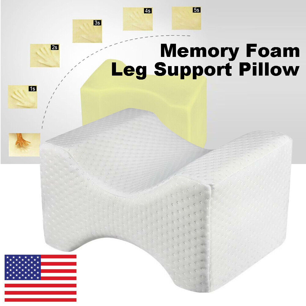 Silicone Memory Foam Knee Pillow for Sciatica Relief