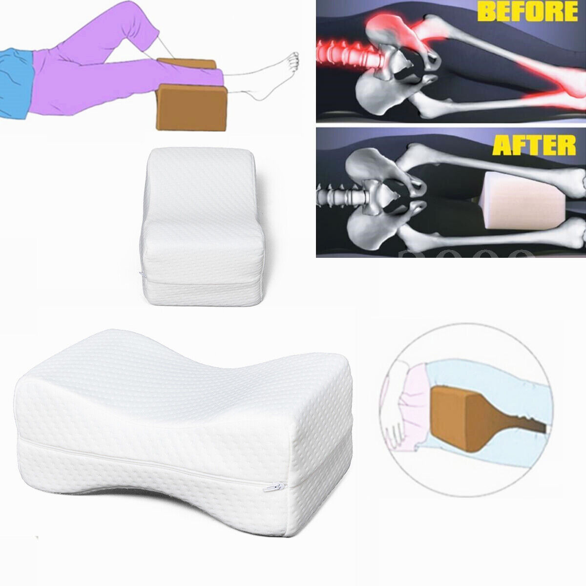 Memory Foam Knee Leg Pillow for Seniors