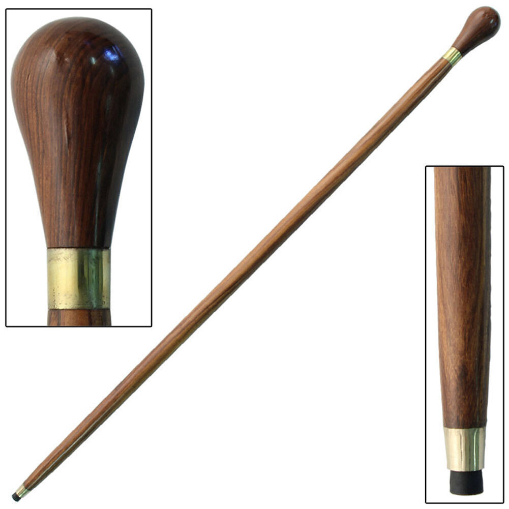 Traditional Walking Cane | Handcarved Sheesham Wooden Knob Handle Mobility Stick