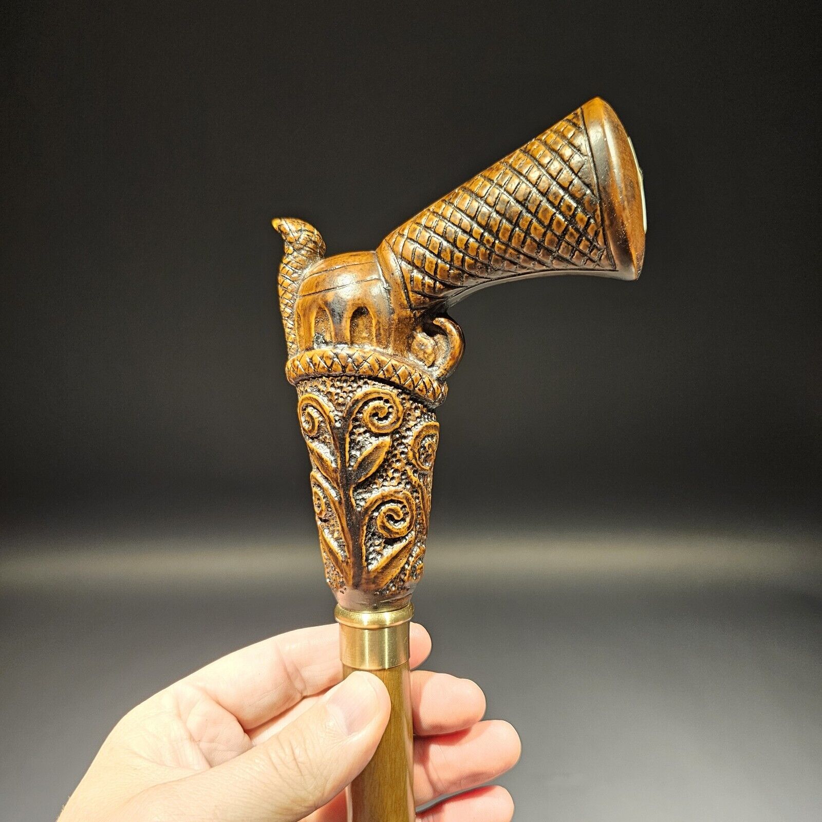 Antique Style Wood Walking Cane