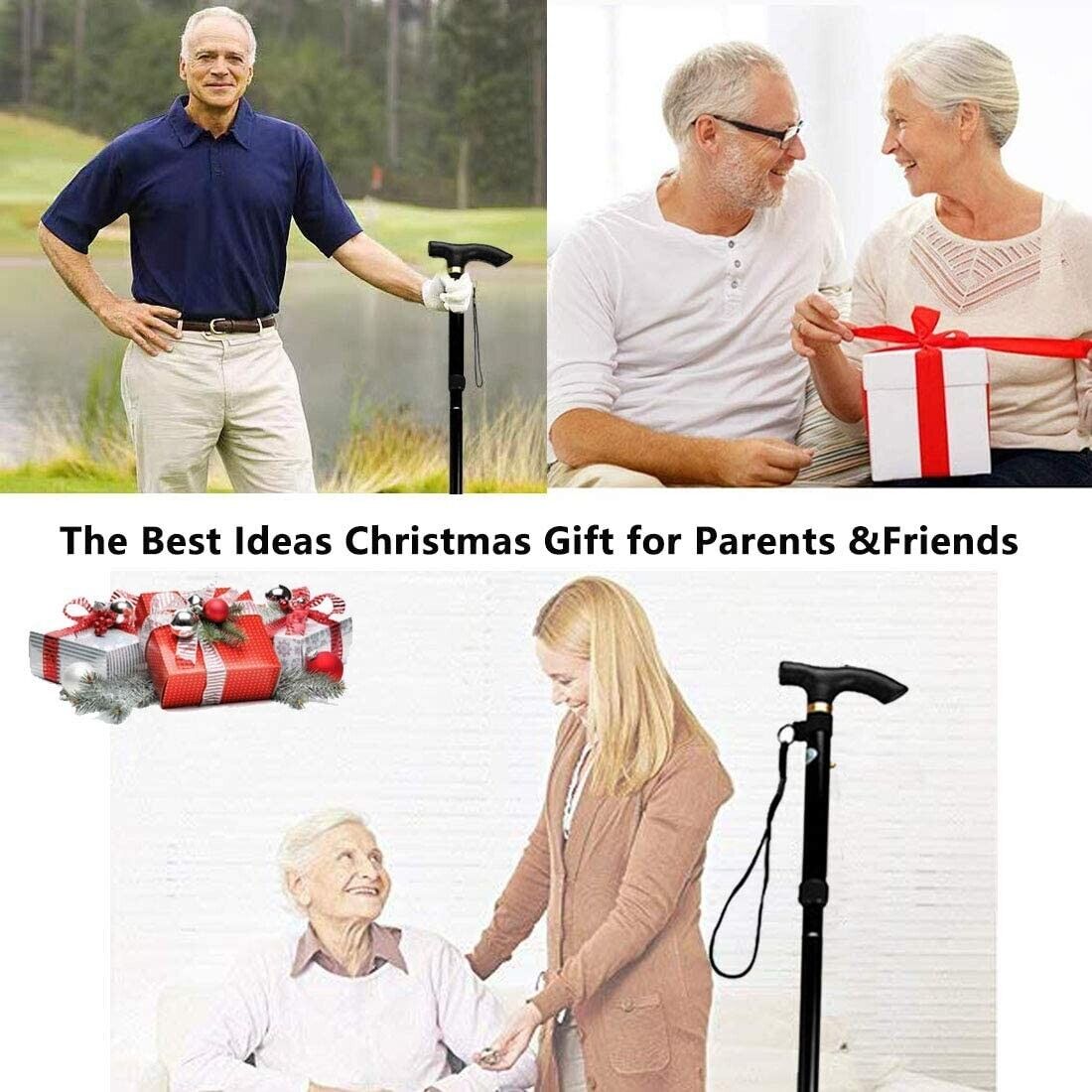 Cane Walking Stick Adjustable Folding walking Aluminum Collapsible Travel Hiking