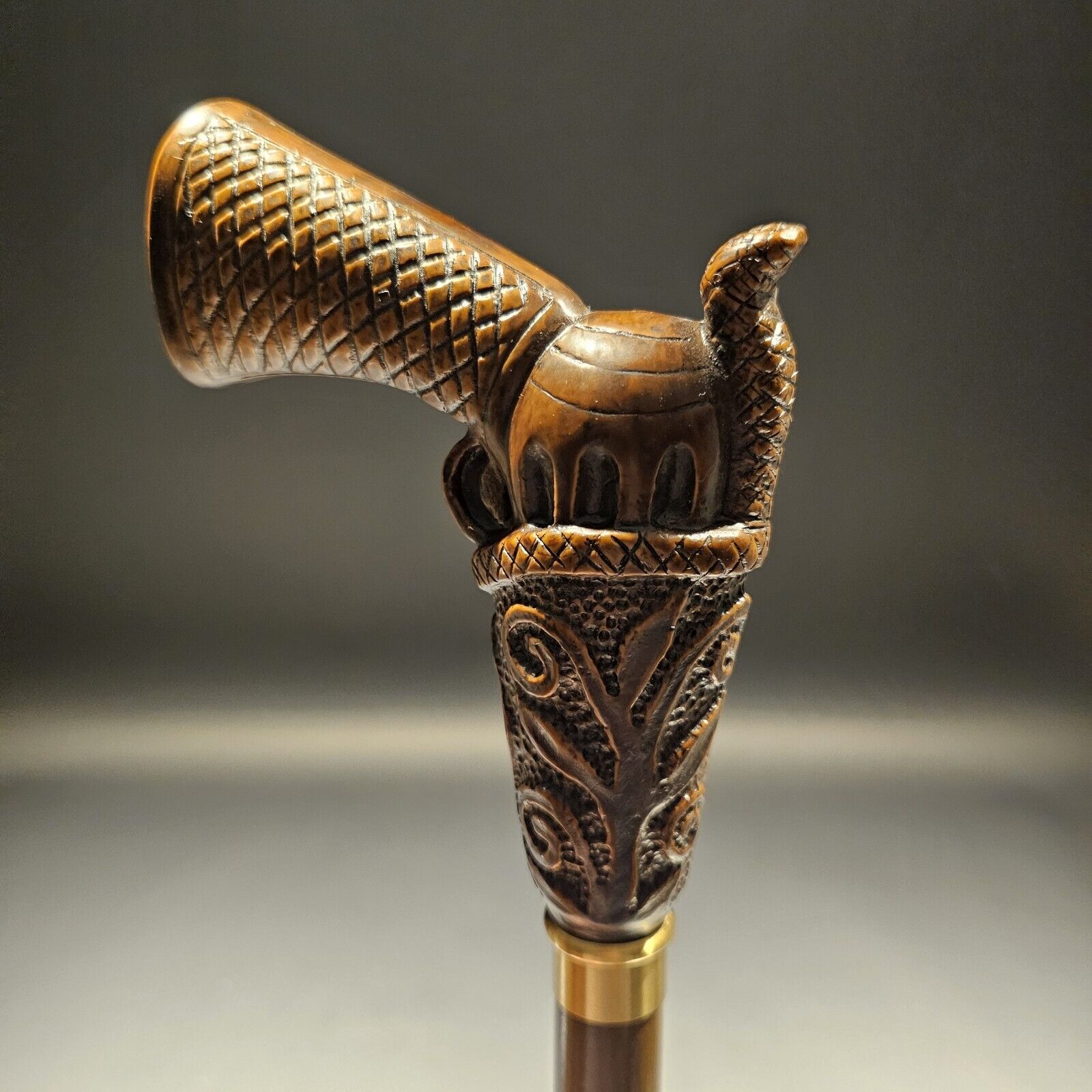 Antique Style Wood Walking Cane